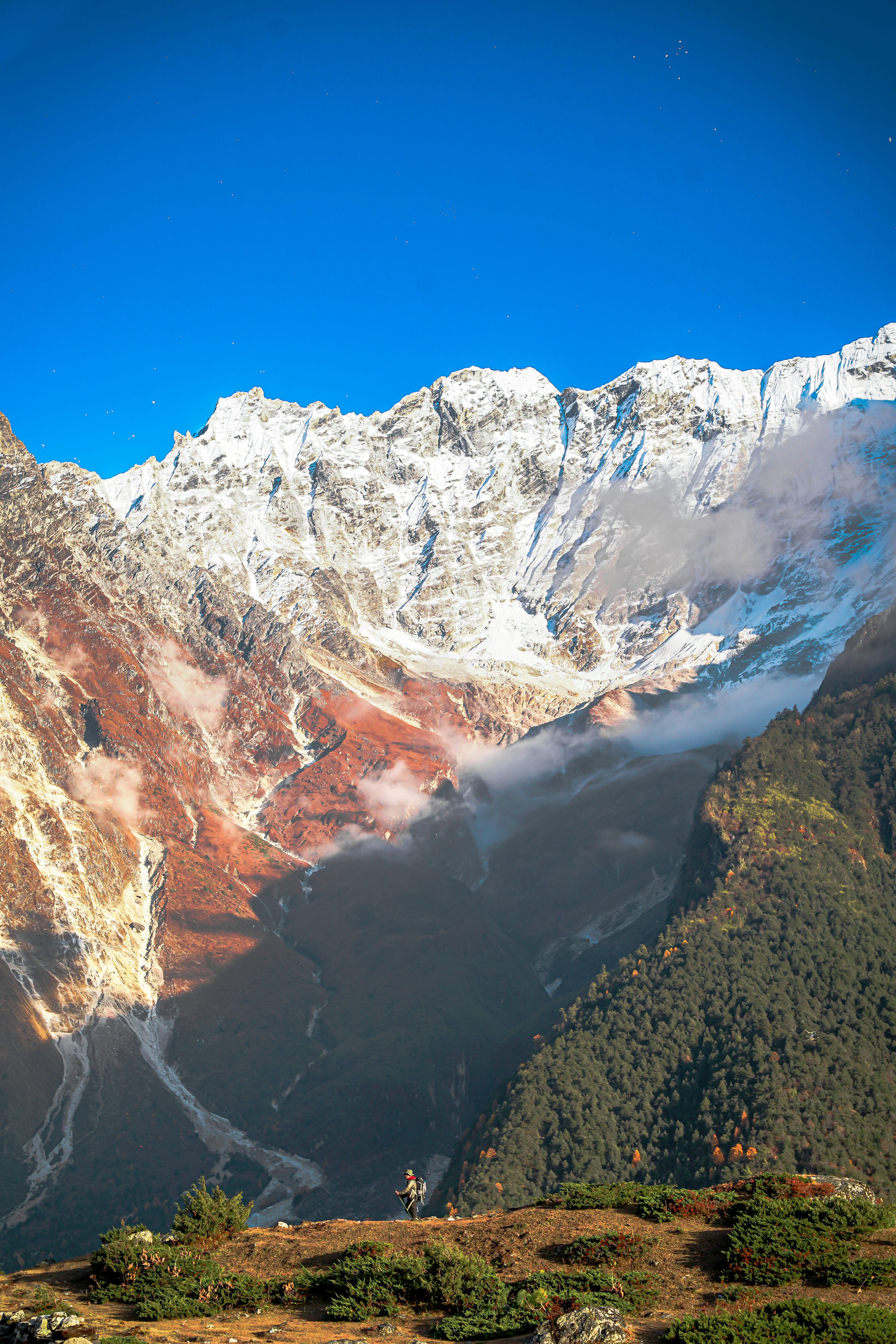 Helicopter tour over Nepal